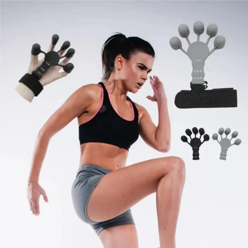 Silicone Grip Finger Exercise Stretcher Hand Strengthener Arthritis Grip Trainer Hand Brush Expander Grips Gym Training Fitness