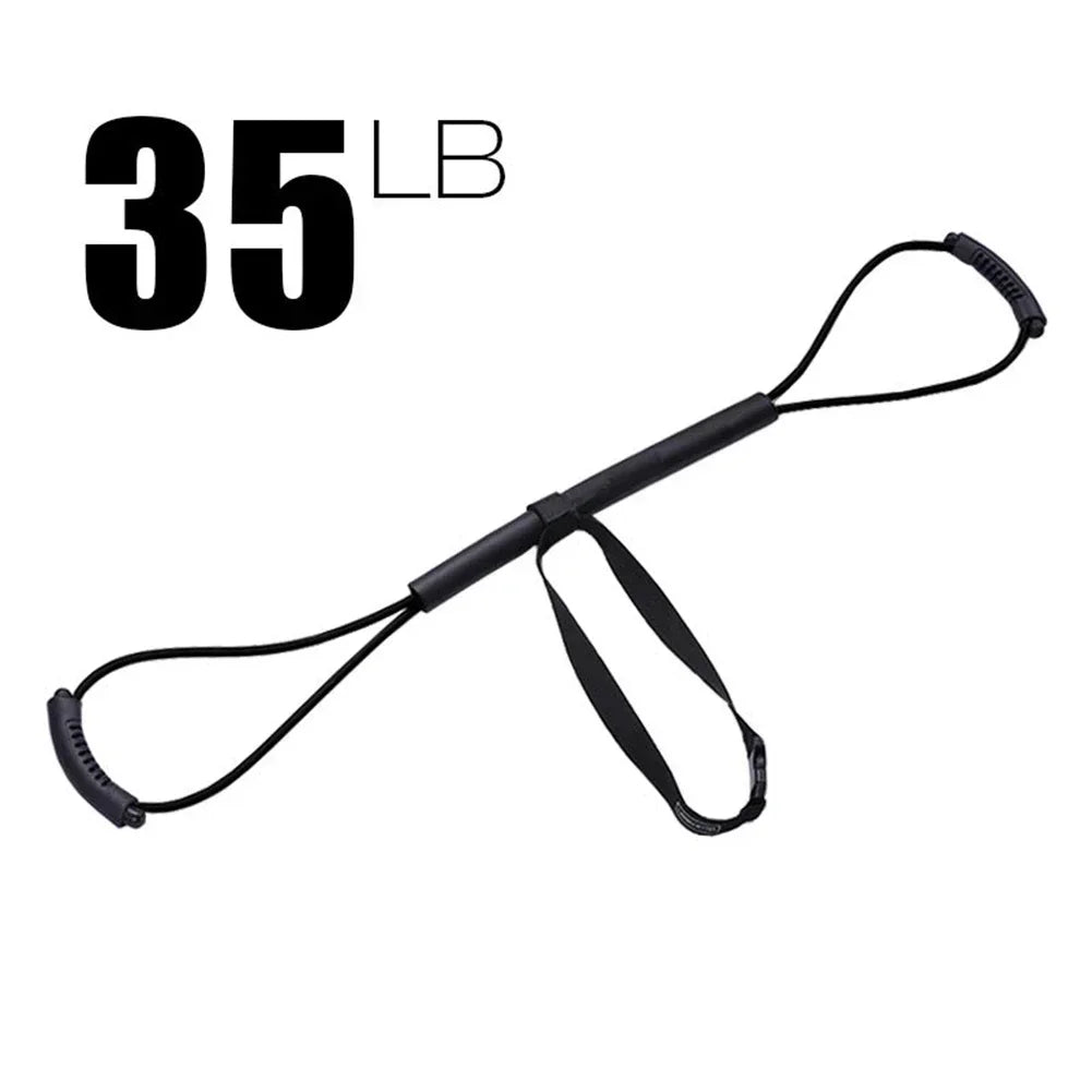 Boxing Resistance Bands Rubber Speed Training Pull Ropes 15/20/25/30/35lb Speed Sanda Muay Thai Air Strike Elastic Band Rope
