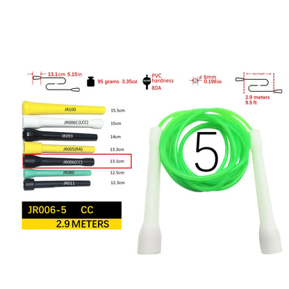 NEVERTOOLATE hard beaded jump rope 1 inch PE bead 110pcs beading 2.9m freestyle fitness mamba release skill tricks skipping rope