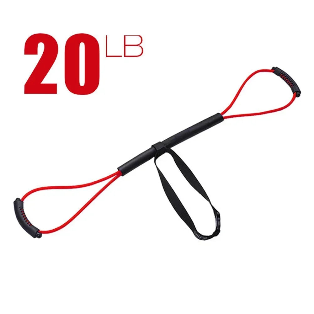 Boxing Resistance Bands Rubber Speed Training Pull Ropes 15/20/25/30/35lb Speed Sanda Muay Thai Air Strike Elastic Band Rope