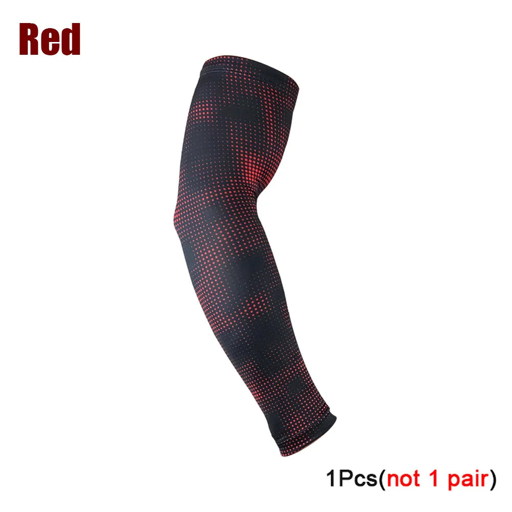 TopRunn 1PC Cool Men Sport Cycling Running Bicycle UV Sun Protection Cuff Cover Protective Arm Sleeve Bike Arm Warmers Sleeves