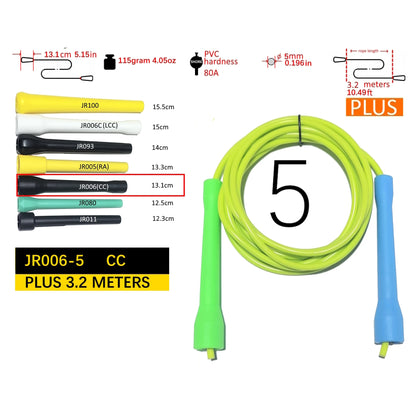 NEVERTOOLATE hard beaded jump rope 1 inch PE bead 110pcs beading 2.9m freestyle fitness mamba release skill tricks skipping rope