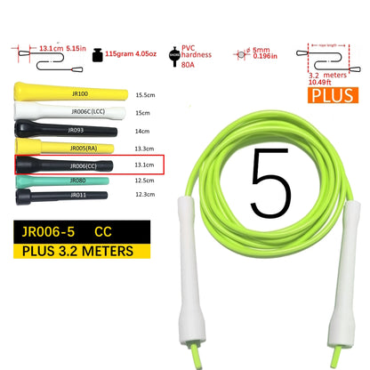NEVERTOOLATE hard beaded jump rope 1 inch PE bead 110pcs beading 2.9m freestyle fitness mamba release skill tricks skipping rope