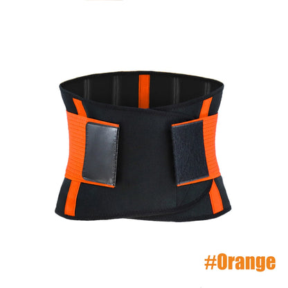 Lumbar Support Belt Lower Back Brace Abdominal Binder Men Women Waist Trainer Corset Sweat Slim Belt for Sports Gym Pain Relief