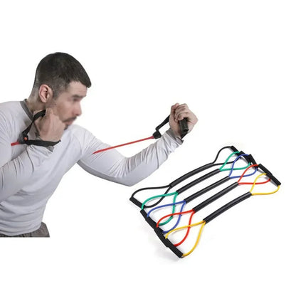 Boxing Resistance Bands Rubber Speed Training Pull Ropes 15/20/25/30/35lb Speed Sanda Muay Thai Air Strike Elastic Band Rope