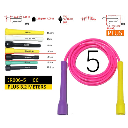 NEVERTOOLATE hard beaded jump rope 1 inch PE bead 110pcs beading 2.9m freestyle fitness mamba release skill tricks skipping rope